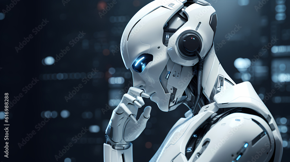 AI Humanoid Robot Thinking.
Generative AI AI Humanoid Robot Thinking.
Generative AI