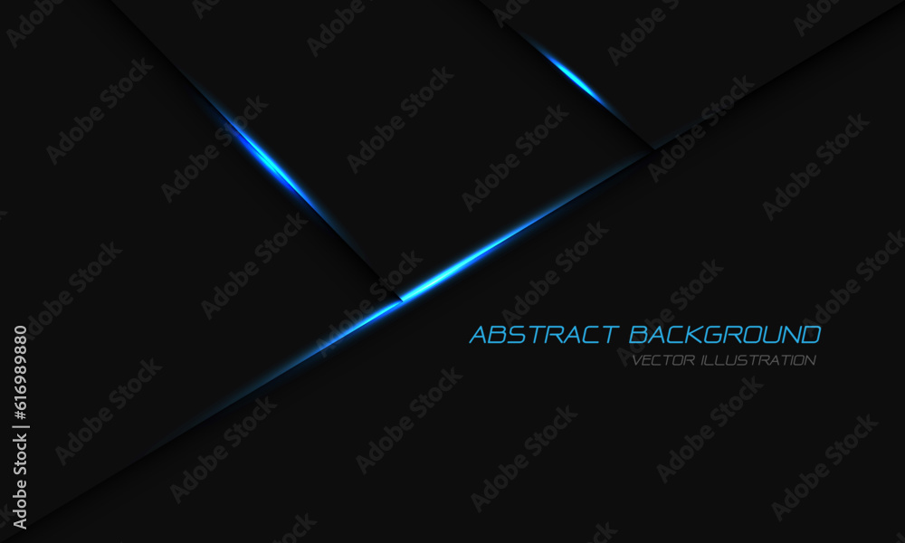 Abstract dark grey metallic blue light geometric with simple text design modern luxury futuristic background vector Abstract dark grey metallic blue light geometric with simple text design modern luxury futuristic background vector