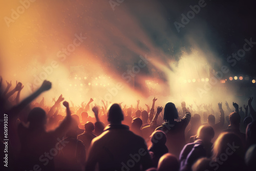 Concert Crowd. Music beat. People have fun in a concert. High quality photo