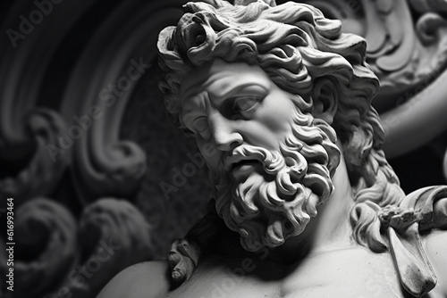Neptune cast stone sculpture