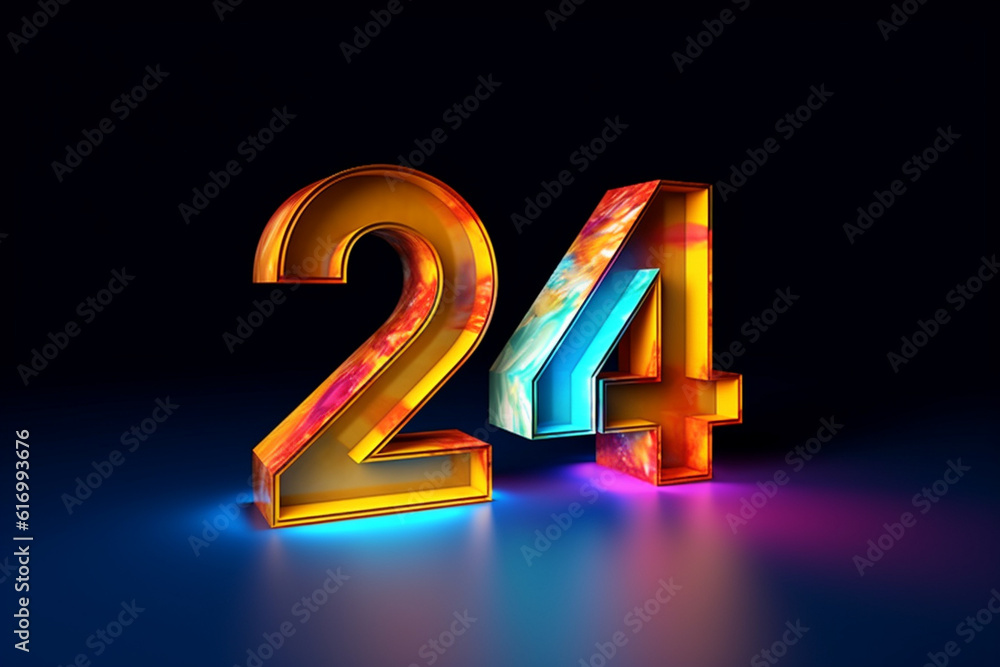 24 number banner concept for 2024 new year created with generative ai 24 number banner concept for 2024 new year created with generative ai