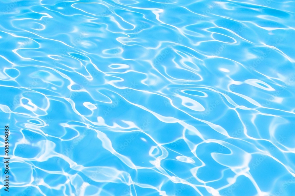 abstract blue water in the swimming pool