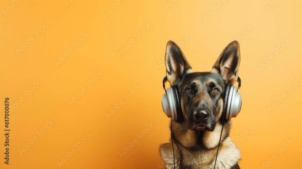 Φωτογραφία The Musical Woof: Dog in Headphones Serenades the World with Its Tune