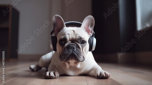 The Harmonious Hound: Dog in Headphones Finds Bliss in Musical Harmony