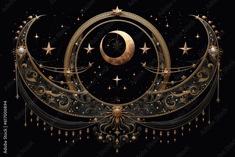 magic banner for astrology background