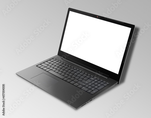 laptop with cut out screen