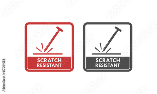 Scratch resistant design logo template illustration photo