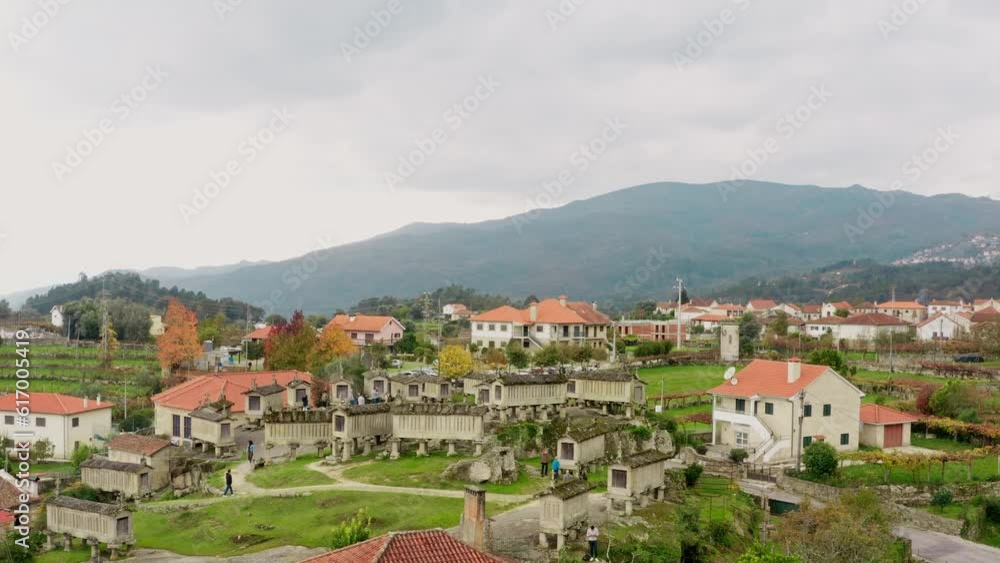 Soajo Village: Alto-Minho North of Portugal, Old Graniers in rural landscape Soajo Village: Alto-Minho North of Portugal, Old Graniers in rural landscape