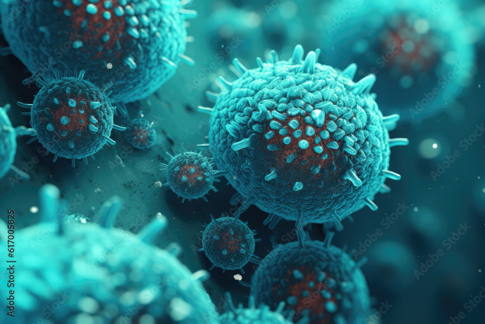 Microscope Virus Image. Microscope Virus Image.