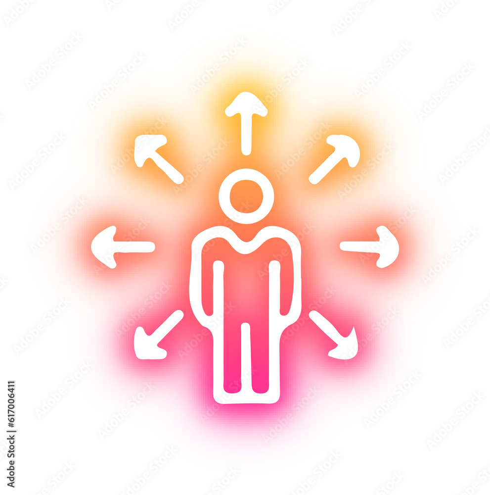Set of business neon Set of business neon