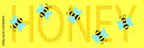 The name is honey in the form of wax and bees