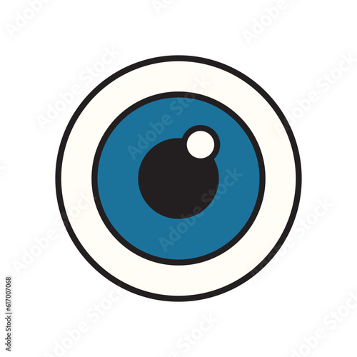 Cartoon Eye Clipart Illustration