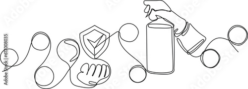 Home cleaning service landing page design concept, illustration of janitors with cleaning tools. Vector illustration