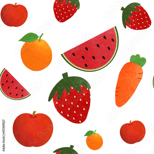 Seamless pattern of drawing...