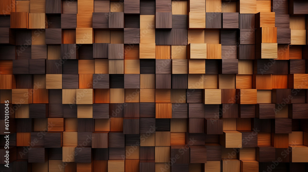 custom made wallpaper toronto digital3d Wooden pattern Panel With Wooden Background. Generative AI