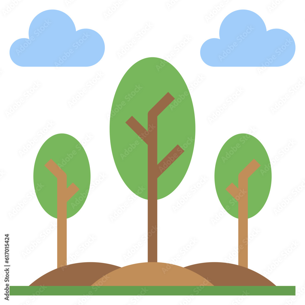 forest line icon,linear,outline,graphic,illustration forest line icon,linear,outline,graphic,illustration