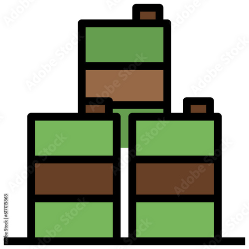 barrels line icon,linear,outline,graphic,illustration