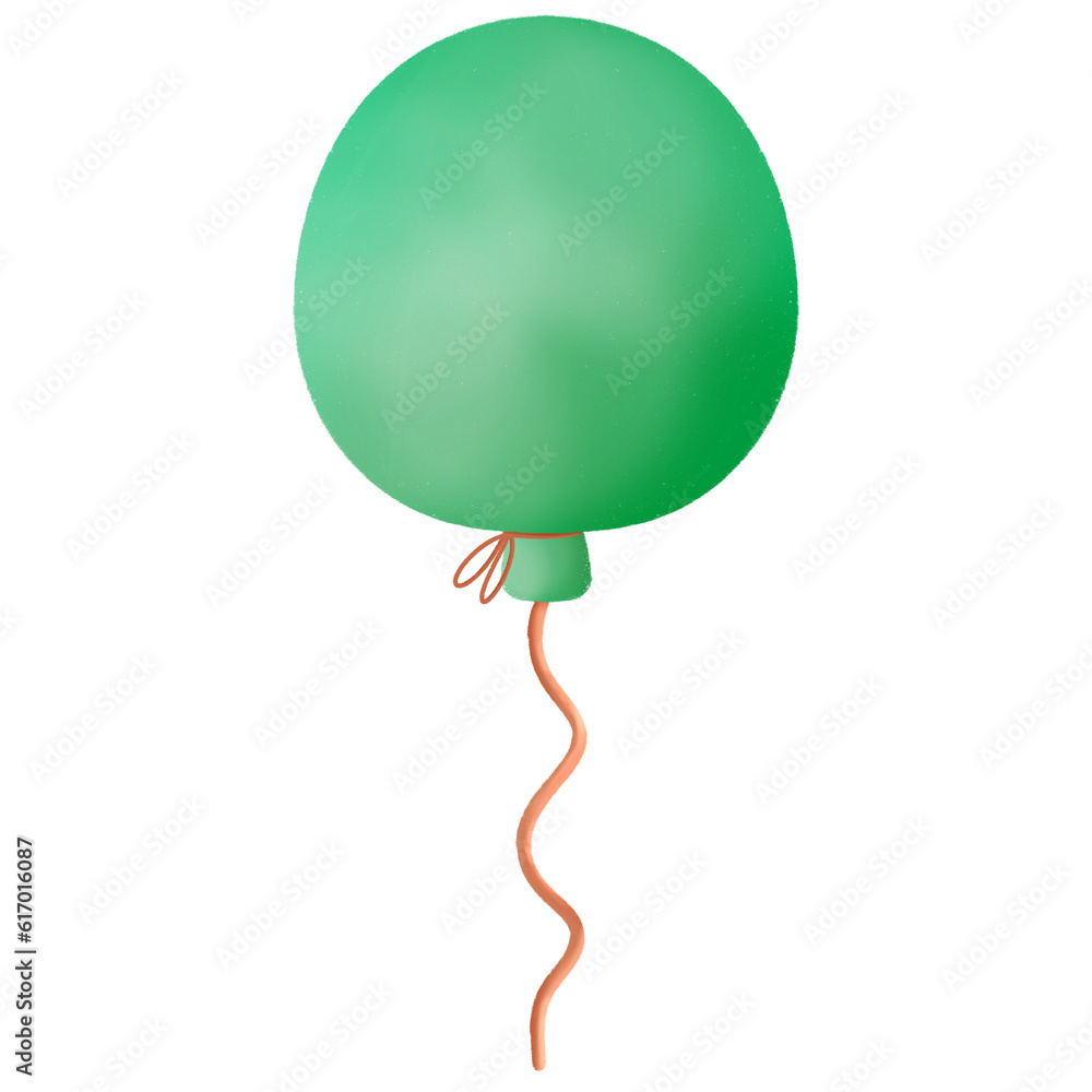 Watercolor pastel balloon illustration isolated on transparent background. Birthday party,baby shower decoration Watercolor pastel balloon illustration isolated on transparent background. Birthday party,baby shower decoration