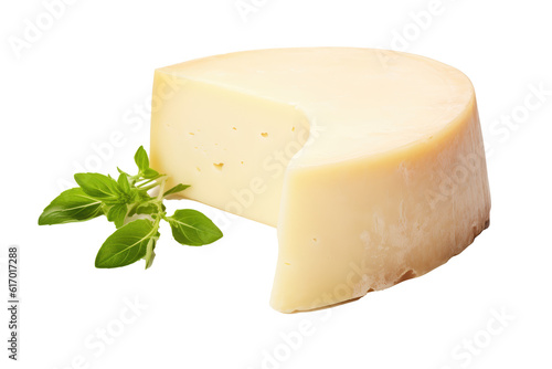 Asiago cheese ,transparent background (PNG), Generative AI.
