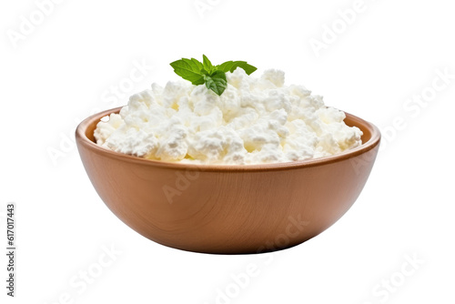 Cottage cheese,transparent background (PNG), Generative AI.
