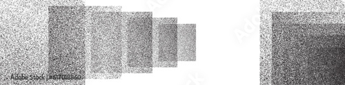 Distress basic geometric shape design . Noise dispersion square logo . Spray effect .Grunge, grainy, gritty  . Distressed  .vector