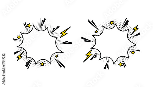 Surprising boom clouds for sales and promotions puff and pow smoke shapes for surprises