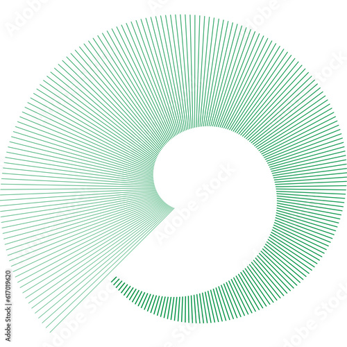 3d render of a sign. Spiral