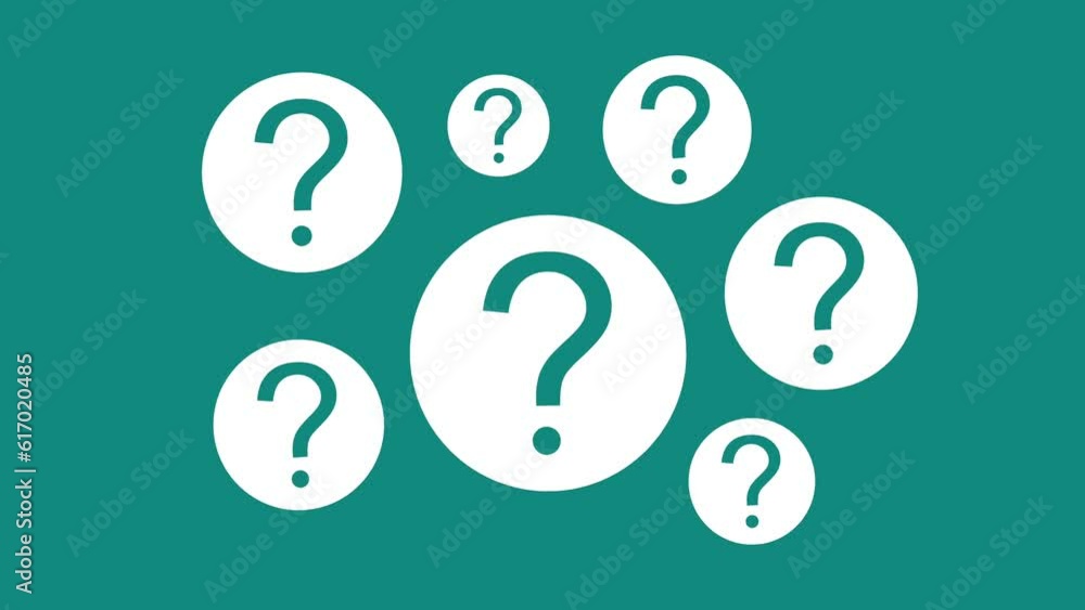 Question mark icons rising Video Question mark icons rising Video