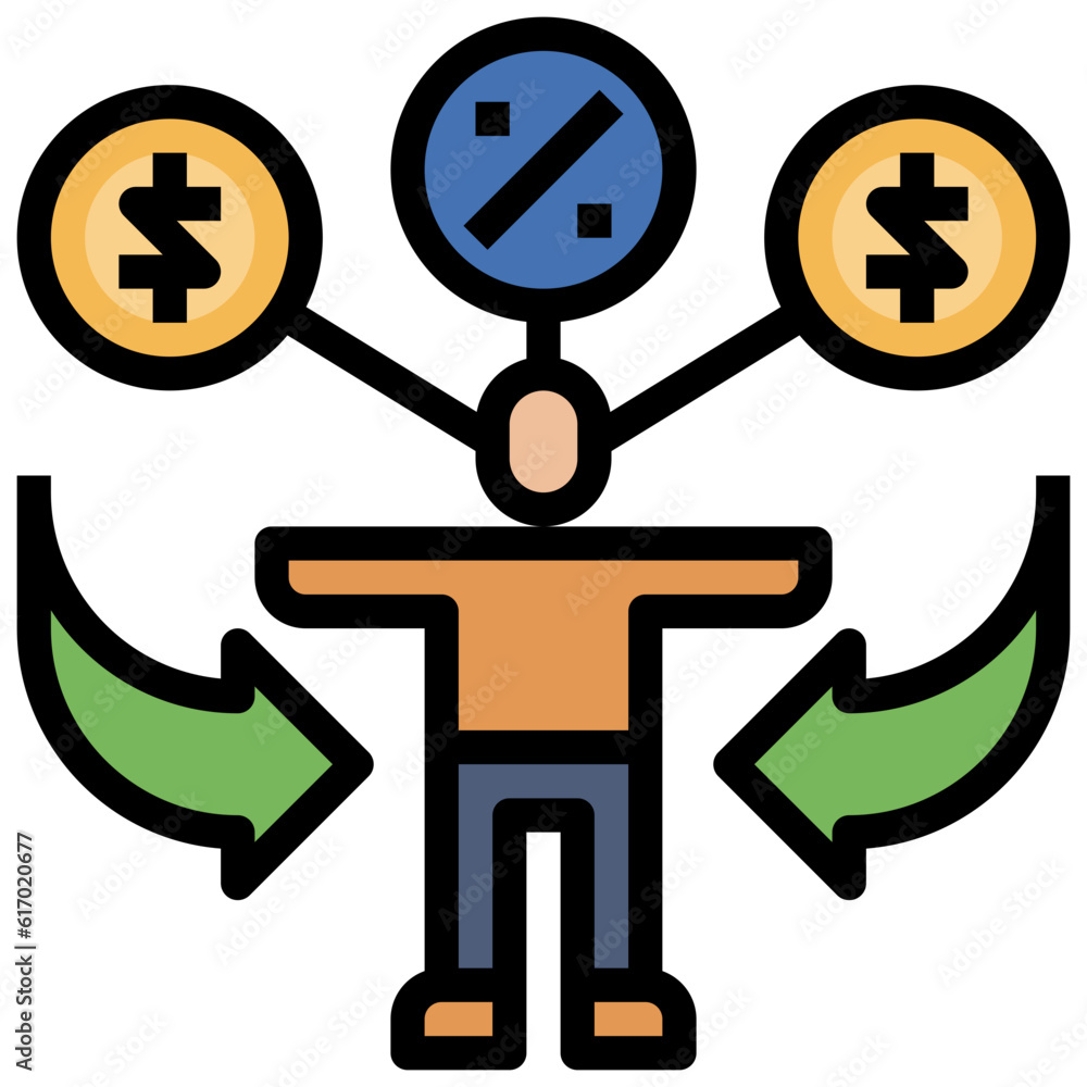 DIVIDEND line icon,linear,outline,graphic,illustration DIVIDEND line icon,linear,outline,graphic,illustration