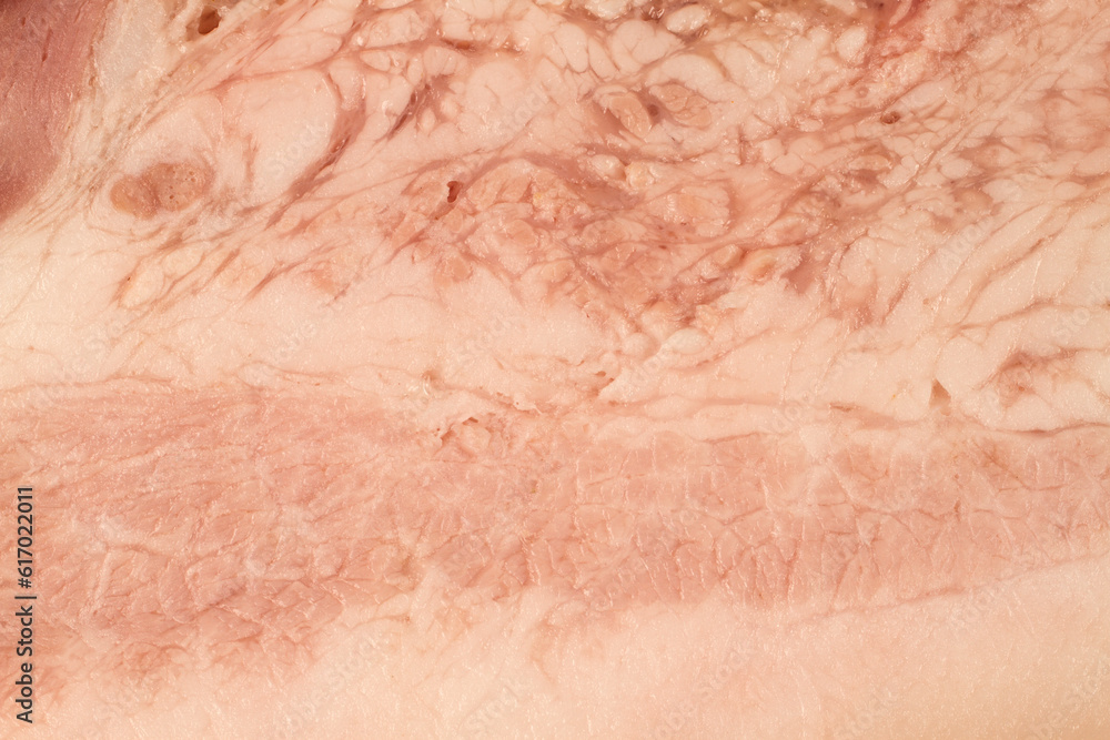 Fototapeta premium The texture of lard close-up.