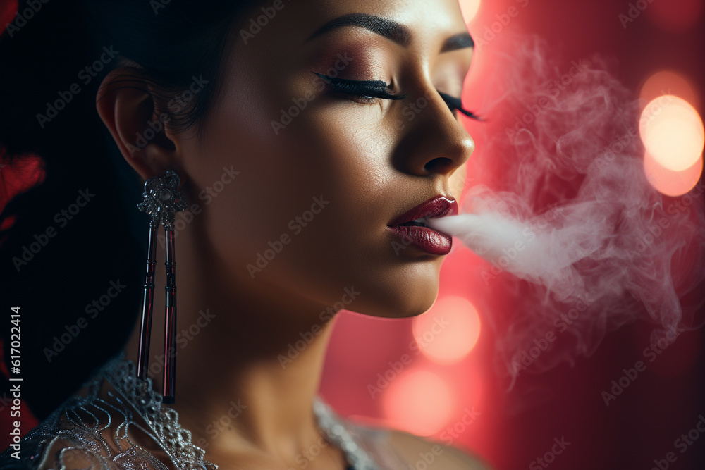 Electronic cigarette vape e-cigarette. Vaporizing liquid nicotine ...