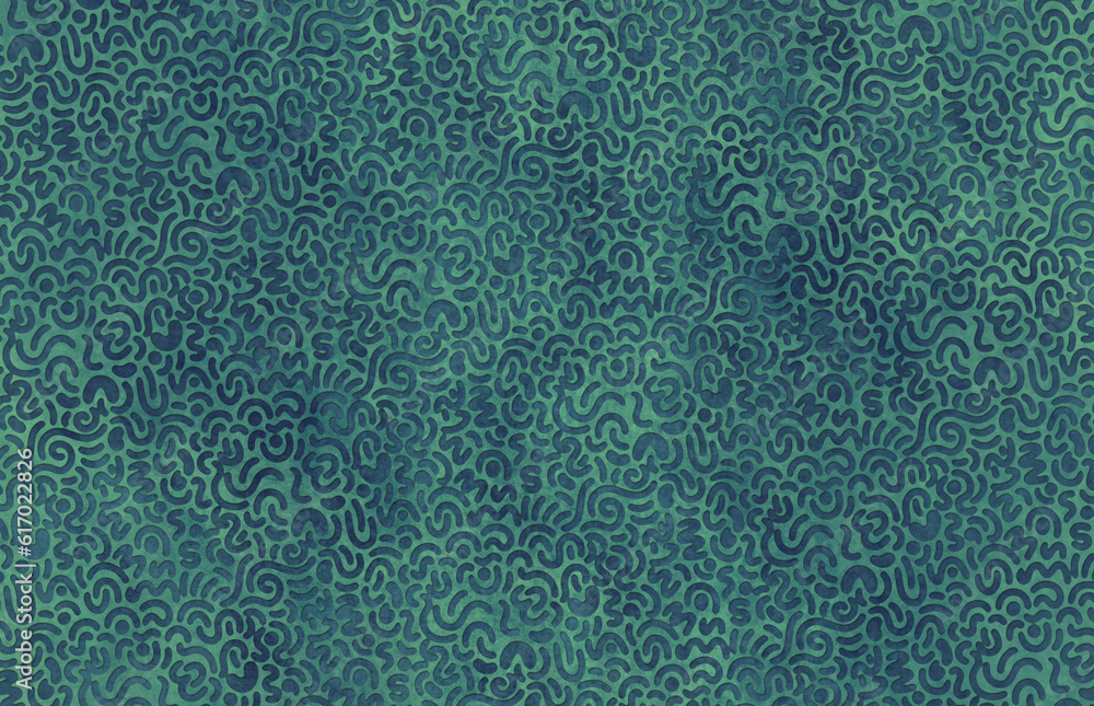 Green and blue textured background with a organic pattern. Material design concept. Green and blue textured background with a organic pattern. Material design concept.