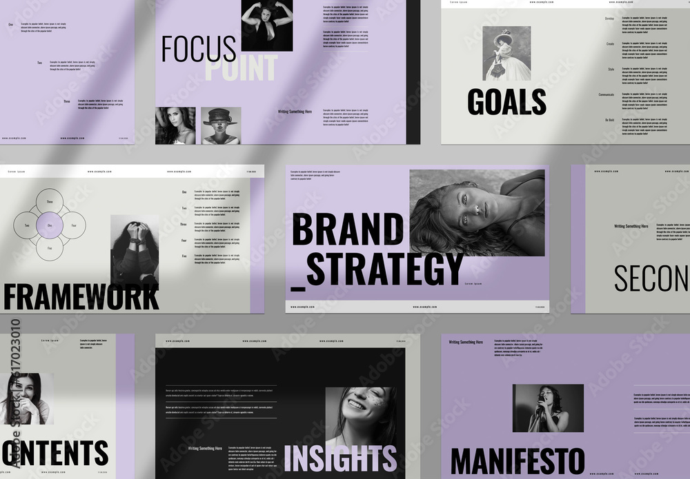 Brand Strategy Presentation Template Stock Template | Adobe Stock