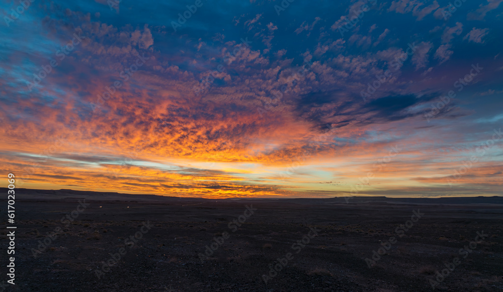 Sunrise Skies On The Navajo Reservation In Arizona