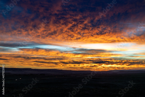 Sunrise Skies On The Navajo Reservation In Arizona