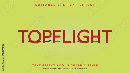 Simple text style effect vector fully editable