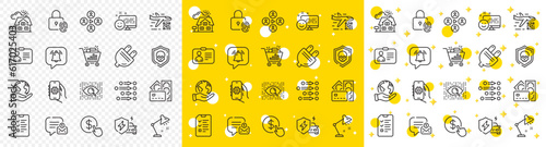 Outline Save planet, Qr code and Id card line icons pack for web with Cyber attack, Artificial intelligence, Smile line icon. App settings, Notification bubble, Order pictogram icon. Vector