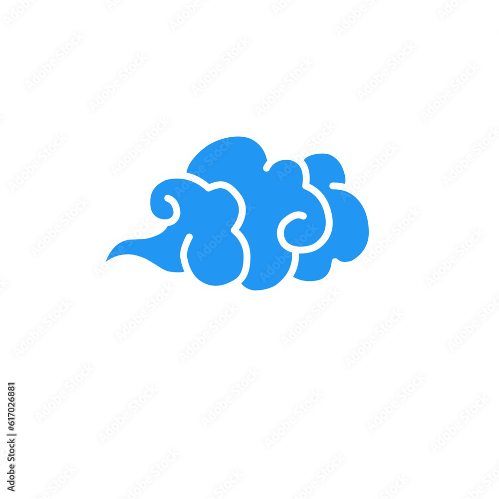 Blue chinese cloud Blue chinese cloud