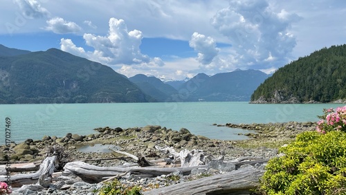 Oliver's Landing Beach, Furry Creek, British Columbia, Canada photo