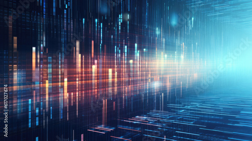 Visual Concept of Big Data and Analytics - Background Design.