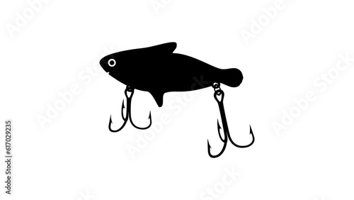 Metal minnow with triple hook