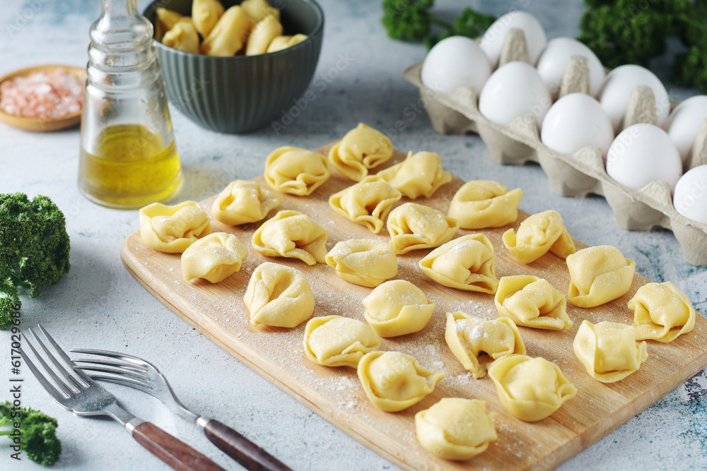 Tortellini - dumplings typical dish from Italian cuisine Tortellini - dumplings typical dish from Italian cuisine