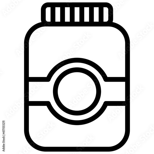 Proteins line icon,linear,outline,graphic,illustration