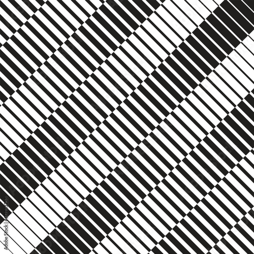 abstract monochrome black small to big diagonal gradient line pattern.