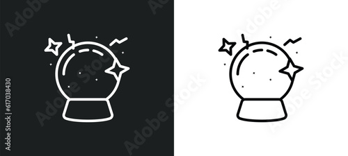 future line icon in white and black colors. future flat vector icon from future collection for web, mobile apps and ui.