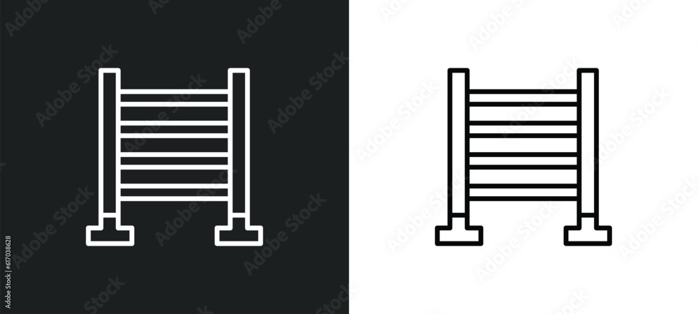 trellis line icon in white and black colors. trellis flat vector icon from trellis collection for web, mobile apps and ui. trellis line icon in white and black colors. trellis flat vector icon from trellis collection for web, mobile apps and ui.