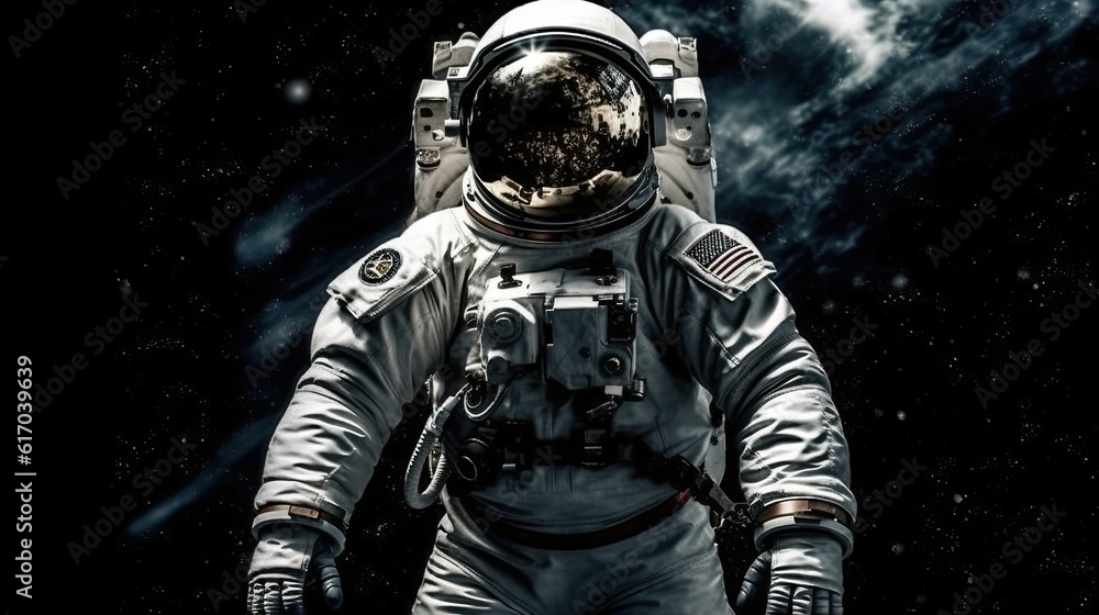 Fototapeta premium Astronauts ready to explore in full suits