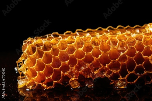 Honey cells and working bees