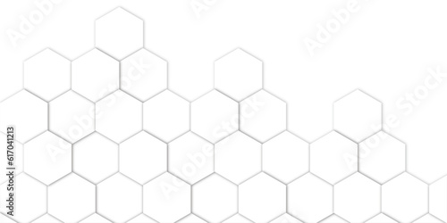 Abstract background with seamless geometric pattern . Geometry pattern hexagon. Hexagonal netting. Honeycomb background. Abstract vector background. 3D abstraction of nanotechnology and science .	