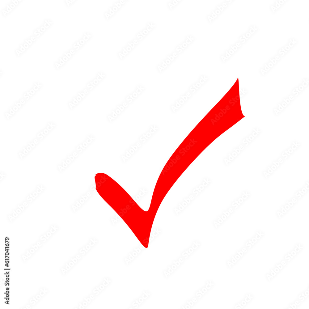Red check sign Red check sign